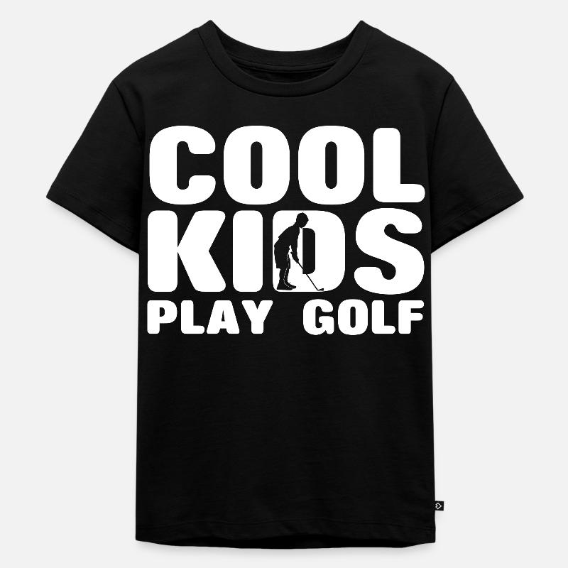 Golf Spieler Spruch Geschenkidee - Kinder Premium Bio T-Shirt - Schwarz