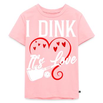 Pickleball Pun Coeur Valentines - T-shirt Premium bio Enfant - rose - Devant - AI Model Kid Female (0cm)