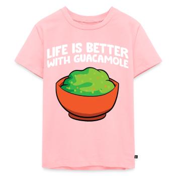 Avocado Guacamole Love Life Is Better With - Kids Premium Organic T-Shirt - rose - Front - AI Model Kid Female (0cm)