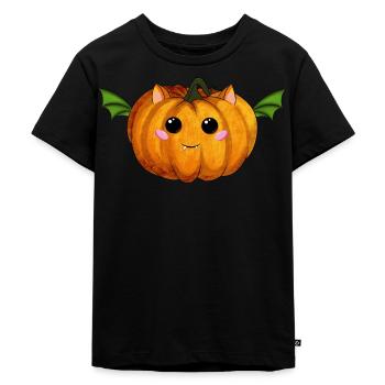Citrouille d’Halloween - T-shirt Premium bio Enfant - noir - Devant - Mikhail (115cm)