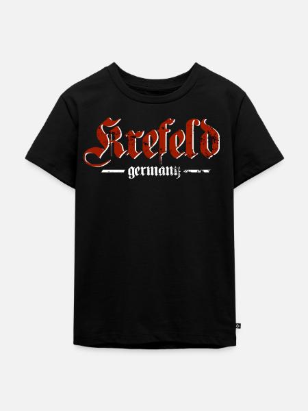 Krefeld altdeutsch - Kinder Premium Bio T-Shirt - Schwarz