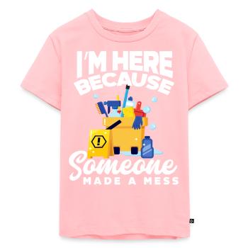 Housekeeper Cleaning Lady Caretaker - Kids Premium Organic T-Shirt - rose - Front - AI Model Kid Female (0cm)