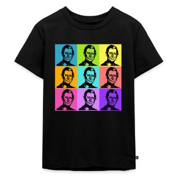 King Charles Colours - Kinder Premium Bio T-Shirt - Schwarz - Vorne - Mikhail (115cm)
