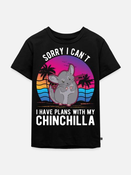 Chinchilla Liebhaber - Kinder Premium Bio T-Shirt - Schwarz