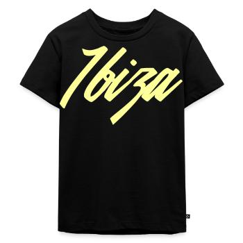 Ibiza - Kinder Premium Bio T-Shirt - Schwarz - Vorne - Mikhail (115cm)