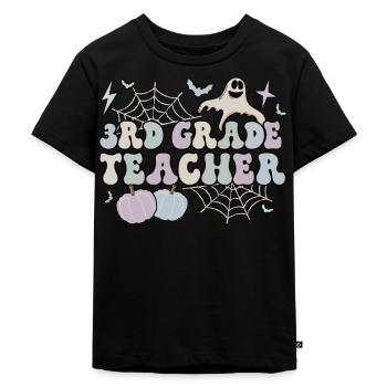 3rd Grade Teacher Halloween 3rd Team Third Grade - Kids Premium Organic T-Shirt - black - Front - Mikhail (115cm)