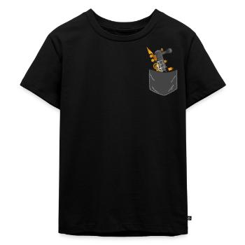 Conducteur de train à vapeur Trainspotting - T-shirt Premium bio Enfant - noir - Devant - Mikhail (115cm)