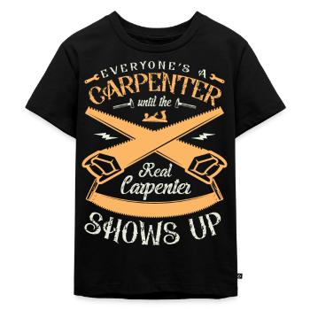 Everyone Is A Carpenter's Profession - Kids Premium Organic T-Shirt - black - Front - Mikhail (115cm)