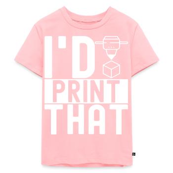 3D printing - Kids Premium Organic T-Shirt - rose - Front - AI Model Kid Female (0cm)