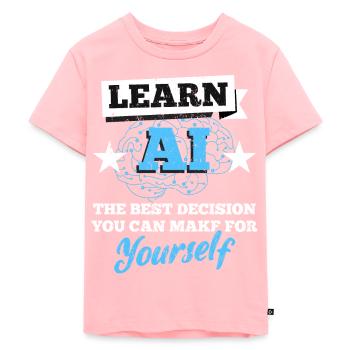 Engineers Software Developer Computer Geeks - Kids Premium Organic T-Shirt - rose - Front - AI Model Kid Female (0cm)
