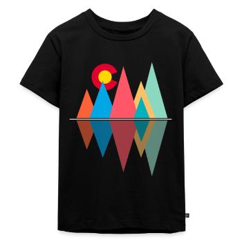 Colorado - Kinder Premium Bio T-Shirt - Schwarz - Vorne - Mikhail (115cm)