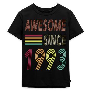 Awesome since 1993 - Kinder Premium Bio T-Shirt - Schwarz - Vorne - Mikhail (115cm)