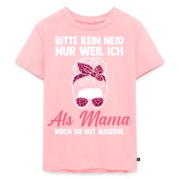 Mutter Mama - Kinder Premium Bio T-Shirt - Rosa - Vorne - AI Model Kid Female (0cm)