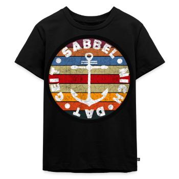Sabbel nich dat - Espèce de moule wuermchen - T-shirt Premium bio Enfant - noir - Devant - Mikhail (115cm)
