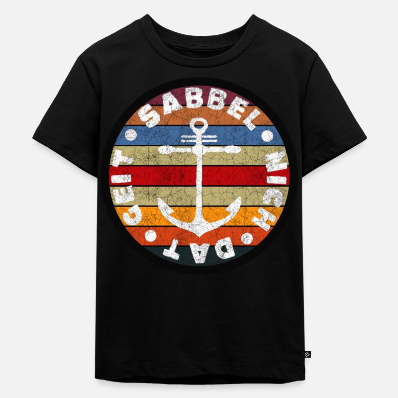 Sabbel nich dat - Espèce de moule wuermchen - T-shirt Premium bio Enfant - noir