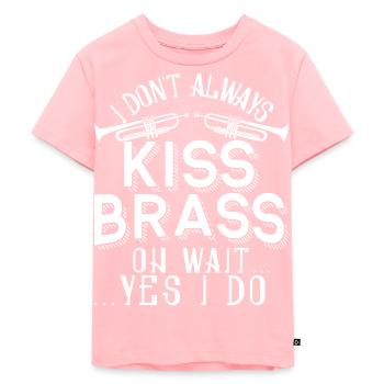 Trompettiste Trompette Instrument Cuivres Musique - T-shirt Premium bio Enfant - rose - Devant - AI Model Kid Female (0cm)
