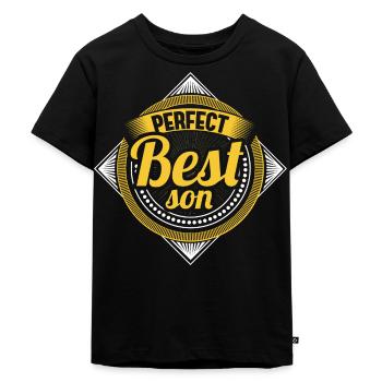 Best Son Mother Gift - Kids Premium Organic T-Shirt - black - Front - Mikhail (115cm)