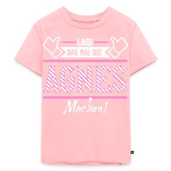 Agnes Geschenkidee Geschenk Geburtstag - Kinder Premium Bio T-Shirt - Rosa - Vorne - AI Model Kid Female (0cm)