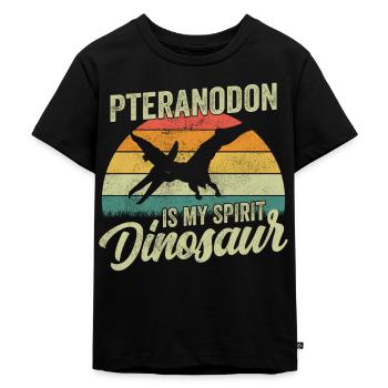 Pteranodon Dinosaur Enfants Dino Cadeau - T-shirt Premium bio Enfant - noir - Devant - Mikhail (115cm)