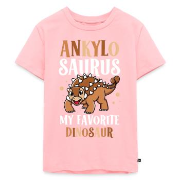 Ankylosaurus My - T-shirt Premium bio Enfant - rose - Devant - AI Model Kid Female (0cm)