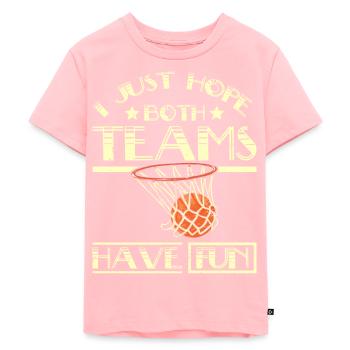 J’espère juste que les deux équipes auront du plaisir Basketball - T-shirt Premium bio Enfant - rose - Devant - AI Model Kid Female (0cm)