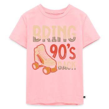 Bring back the 90s. Nineties - Kids Premium Organic T-Shirt - rose - Front - AI Model Kid Female (0cm)