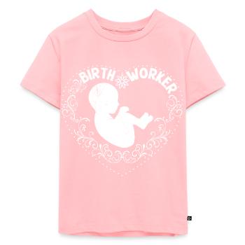 Obstetrician with heart I am a midwife - Kids Premium Organic T-Shirt - rose - Front - AI Model Kid Female (0cm)