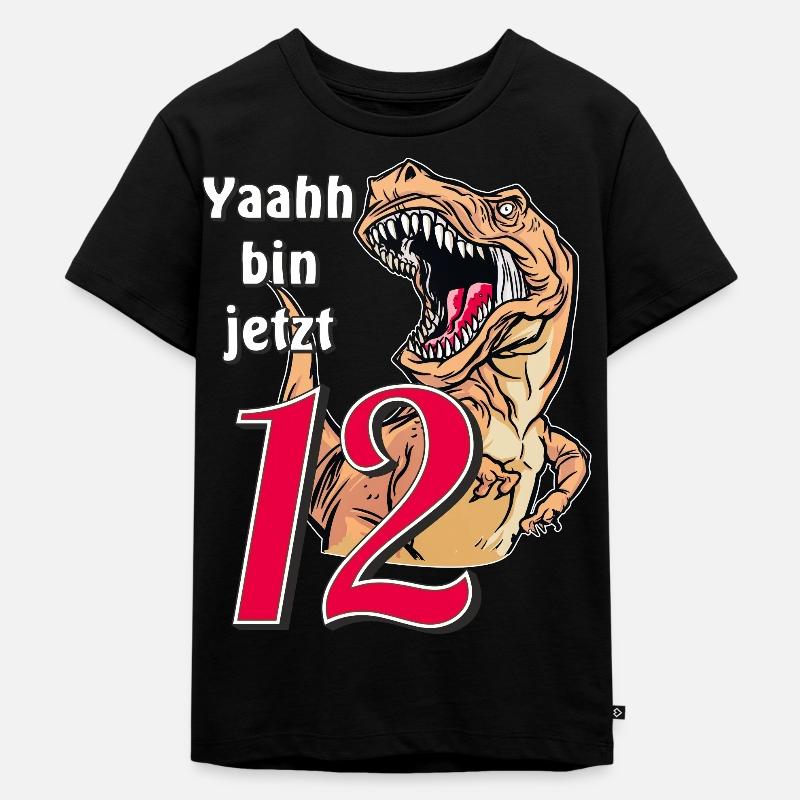 ANNIVERSAIRE Yaahh a maintenant 12 ans - T-shirt Premium bio Enfant - noir