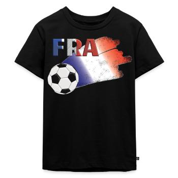 Drapeau France - T-shirt Premium bio Enfant - noir - Devant - Mikhail (115cm)