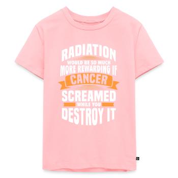 Cancer Sick Disease Fight Gift - Kids Premium Organic T-Shirt - rose - Front - AI Model Kid Female (0cm)