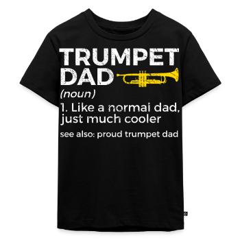 Trompete Musiker Blasmusik - Kinder Premium Bio T-Shirt - Schwarz - Vorne - Mikhail (115cm)