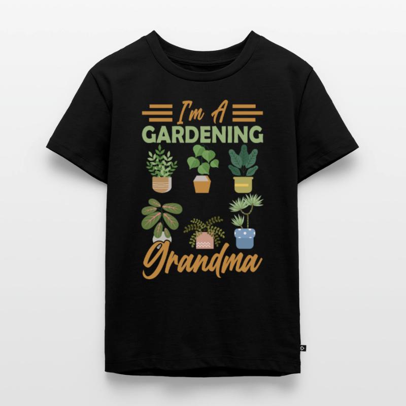 Ich Bin Eine Gärtnernde Oma Garten Großmutter Kinder Premium Bio T-Shirt