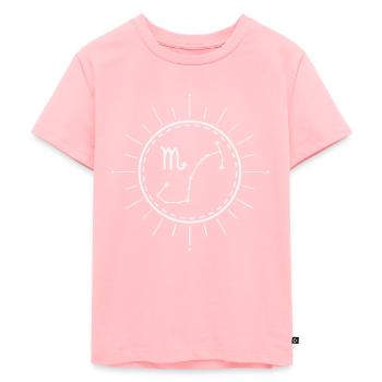 Sternzeichen Skorpion Sternkonstellation - Kinder Premium Bio T-Shirt - Rosa - Vorne - AI Model Kid Female (0cm)