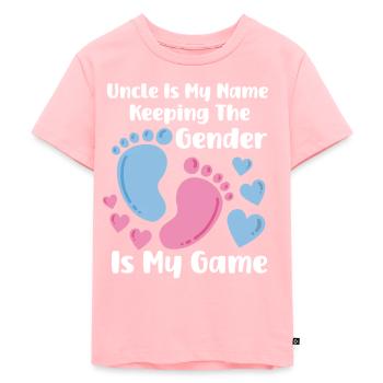 Genere Rivela Gravidanza Baby Shower - Maglietta ecologica premium per bambini - rosa - Fronte - AI Model Kid Female (0cm)