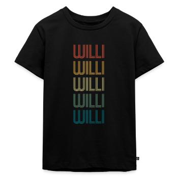WILLI Vorname Geburtstag Name Spruch - Kinder Premium Bio T-Shirt - Schwarz - Vorne - Mikhail (115cm)