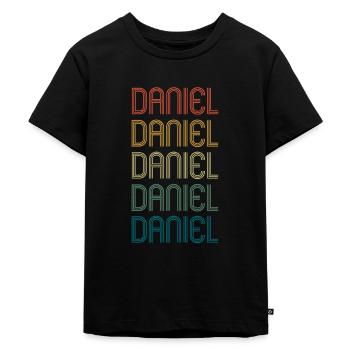 DANIEL Vorname Geburtstag Name Spruch - Kinder Premium Bio T-Shirt - Schwarz - Vorne - Mikhail (115cm)