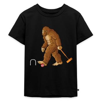 Croquet - Kids Premium Organic T-Shirt - black - Front - Mikhail (115cm)
