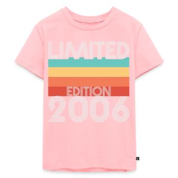 Limited Edition Retro 2006 - Kids Premium Organic T-Shirt - rose - Front - AI Model Kid Female (0cm)