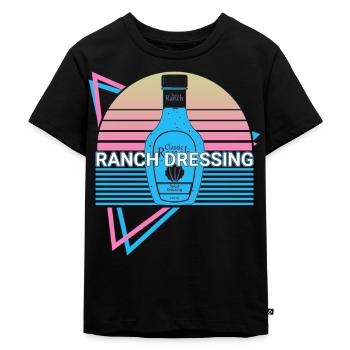 Ranch Dressing Retro - Kids Premium Organic T-Shirt - black - Front - Mikhail (115cm)