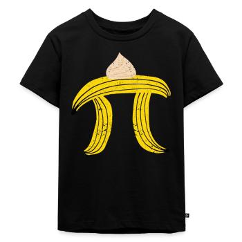 Drôle de gâteau à la crème de banane Pi Tag Math Nerd Geek - T-shirt Premium bio Enfant - noir - Devant - Mikhail (115cm)