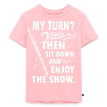 Instrument à vent Musique Bassoniste - T-shirt Premium bio Enfant - rose - Devant - AI Model Kid Female (0cm)