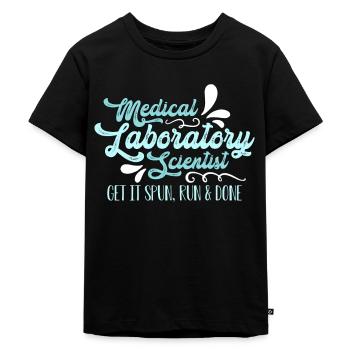 Lab Technician Medical Laboratory Loves Healthcare - Kinder Premium Bio T-Shirt - Schwarz - Vorne - Mikhail (115cm)