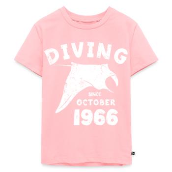 Diver Birthday - Diving since October 1966 - Kids Premium Organic T-Shirt - rose - Front - AI Model Kid Female (0cm)