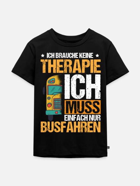 Busfahrer Beruf - Kinder Premium Bio T-Shirt - Schwarz