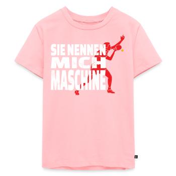 Tischtennis Zubehör Pingpong Motiv - Kinder Premium Bio T-Shirt - Rosa - Vorne - AI Model Kid Female (0cm)