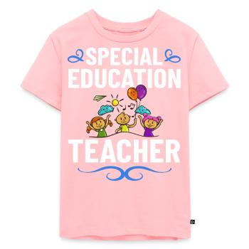 Sonderschule Sonderpädagogik Förderbedarf Fördern - Kinder Premium Bio T-Shirt - Rosa - Vorne - AI Model Kid Female (0cm)