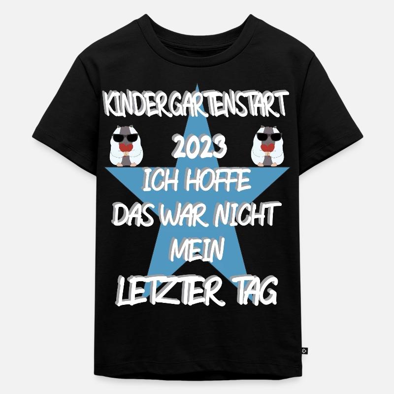 Kindergartenstart - Kinder Premium Bio T-Shirt - Schwarz