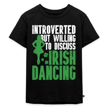 Irish Dance St. Patrick's Dance - Kids Premium Organic T-Shirt - black - Front - Mikhail (115cm)
