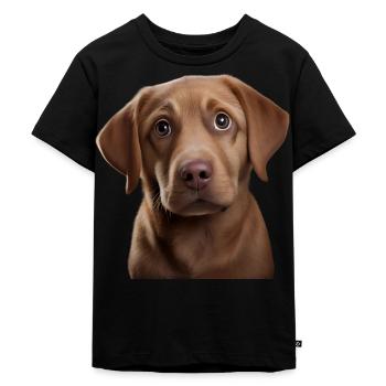 Labrador Retriever, gift idea for Labrador - Kids Premium Organic T-Shirt - black - Front - Mikhail (115cm)