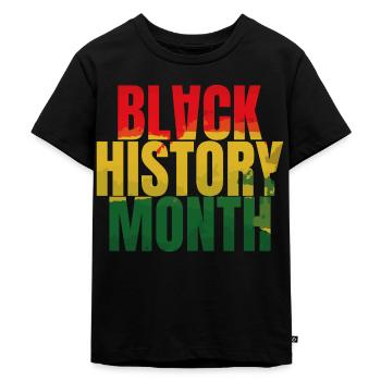 Black History Month blm - Kinder Premium Bio T-Shirt - Schwarz - Vorne - Mikhail (115cm)
